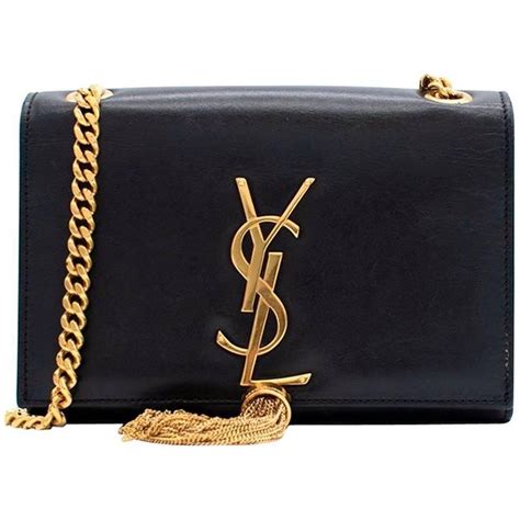 ysl black kate clutch|YSL clutch bag with tassel.